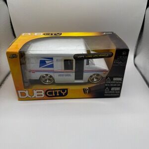 Jada Toys Dub City USPS Long Life Vehicle LLV Mail Truck 1:32 Die-Cast White